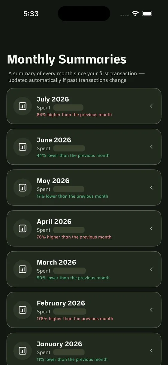 The archive and reports screen in Athar